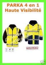 PARKA HAUTE VISIBILITE 4 en 1