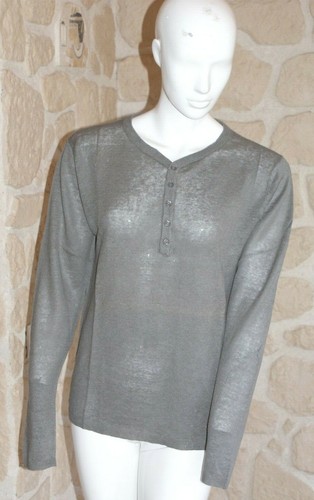 Pull gris col avec - gris,