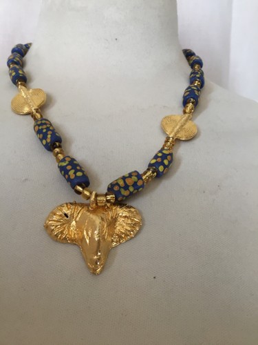 Collier ethnique perles - collier,
