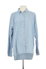 Chemise en coton bleue Leon & Harper S