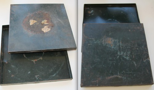 Ancienne boite metal vide - vide, pour