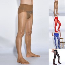 Hommes Oil Brillant Bas Sissy