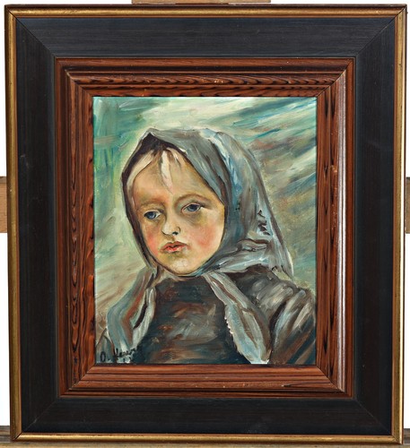 Portrait une fille avec - portrait, d’une