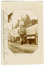 France, Verneuil sur Avre (Eure), Tourelle Rue Notre Dame  Vintage citrate print