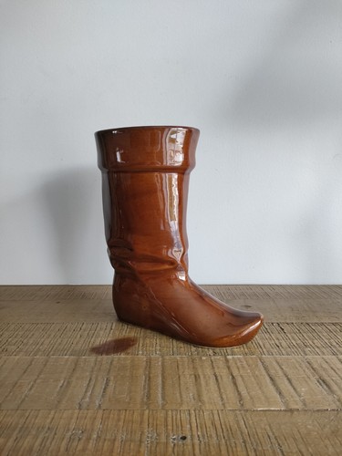 Vase forme botte - botte, marron