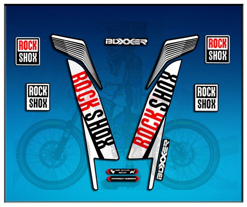 Autocollants fourche rock shox - autocollants,