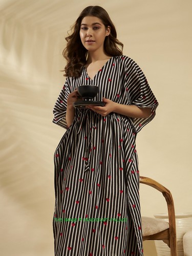 Robe kaftan plage coton - en,