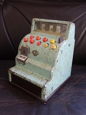 ancien Jouet Caisse enregistreuse IMPERIAL en métal tôle W. Germany vintage 50s