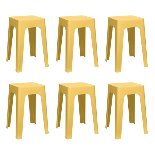 Lot tabourets empilables - 6,