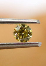 0.113 Ct Diamant Naturel Jaune