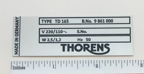 Thorens td165 turntable - thorens, custom