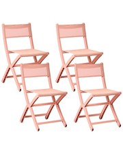 Lot de 4 Chaises en Plastique