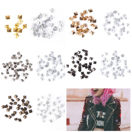 100pcs punk carré pyramide - punk,