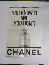 Rare ! Affiche N°5 L'eau Chanel Lancement 2016 Excellent État 