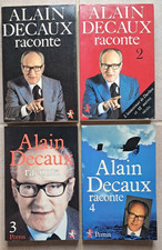 Livres - Alain Decaux raconte - 4 volumes - Editions Perrin - Envois autographe