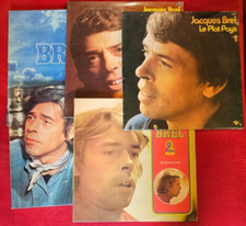 Lot 5 vinyles Jacques Brel - LP