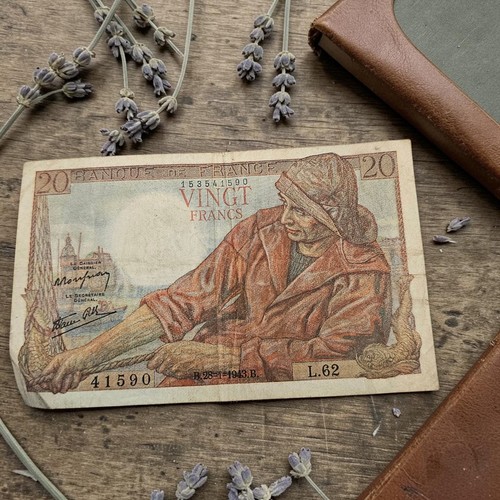 1943 france franc note - 1943,