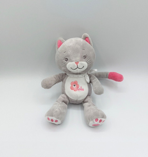 Peluche doudou bebisol chat - bebisol,