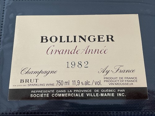 Une étiquette champagne - étiquette, de