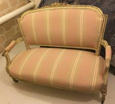 Canapé ancien (1860/1870 ) style Louis XV/Louis XVI – 2 places
