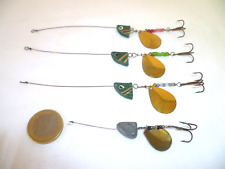 4 ANCIENS DEVONS LEURRES  TÊTE DE POISSON PEINTE (6)