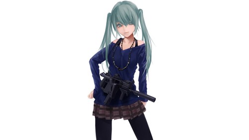 White vocaloid weapon - white,