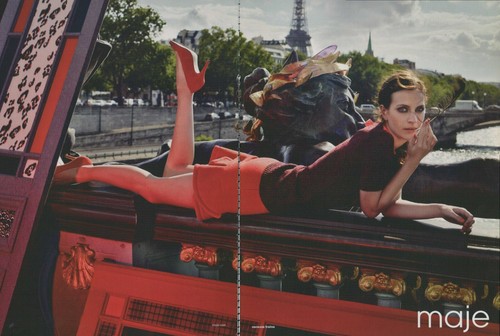 Maje footwear magazine print - magazine,