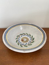 ANCIEN PLAT SALADIER CUL NOIR TERRE CUITE XIXe VINTAGE TRADITIONNELLE