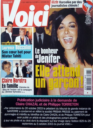 2003 jenifer alizee rugby xv - 2003:,