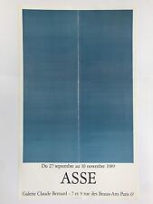 Geneviève ASSE, Galerie Claude Bernard, 1989. Affiche originale