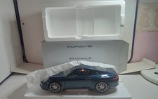 MINICHAMPS 1/18 PORSCHE 911 (991) CARRERA S BLEU FONCE BON ETAT EN BOITE TO B10