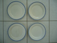 ASSIETTES PLATES SARREGUEMINES LUSTUCRU DAMIERS BLEUS
