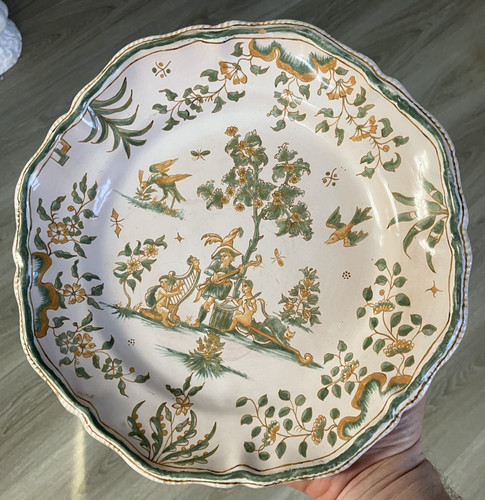 Assiette faience décor - assiette,