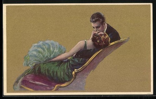 Carte postale paire élégante