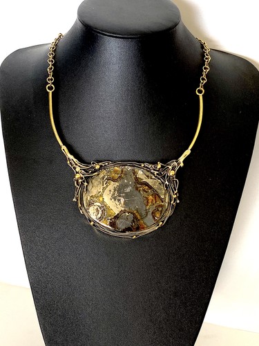 Pendentif fossile pyrite
