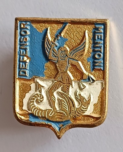 Insigne blason menton augis - menton,