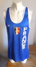 RARE MAILLOT ATHLETISME FRANCE PORTE ADIDAS VENTEX JEUX OLYMPIQUES  SEOUL 88