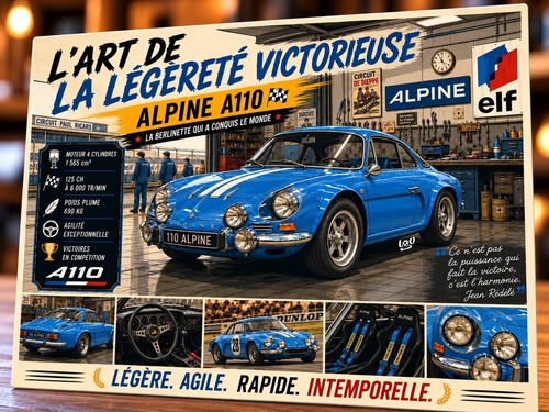 Plaque métal vintage - , alpine