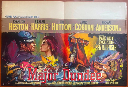 Affiche belge major dundee sam - affiche,