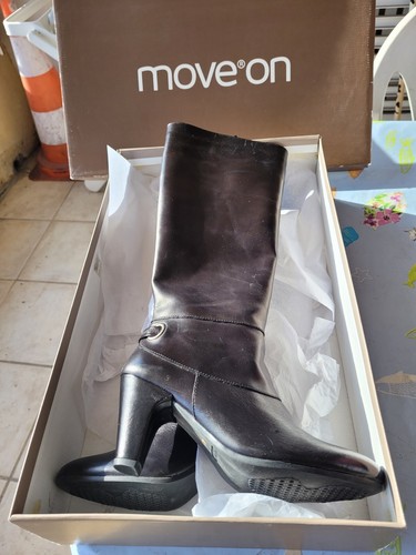 Bottes noites cuir - bottes, move