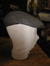 casquette plate, homme, automne/hiver, petits carreaux dominance gris, T 56,  BE