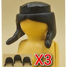 X3 Playmobil 3811 3733 4522 3878 3049 3716 3053 indiens perruque noire tresses