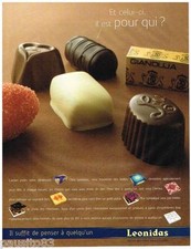 PUBLICITE ADVERTISING 095  2005  LEONIDAS   chocolats