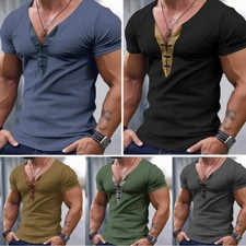 T-Shirt À Col En V Pour