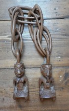 Art tribal africain - Chaîne de mariage en bois  - Côte d'Ivoire
