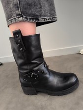 Bottines motardes strass islo taille 40 en cuir