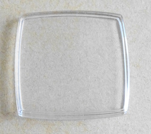 Verre montre carré mm - verre,
