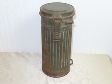 Boîte De Masque À Gaz Wehrmacht Estampillée FRN 41, 2 WK Allemand !