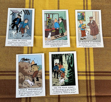TINTIN / Hergé   5 VIGNETTES