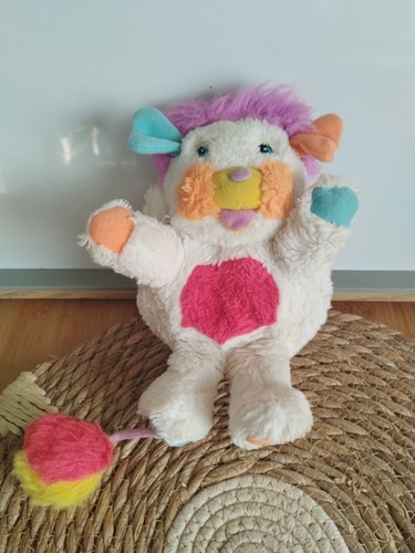 Peluche popples blanc rouge - popples,